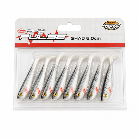 PULSE SHAD 6CM 8PCS WHITEFISH