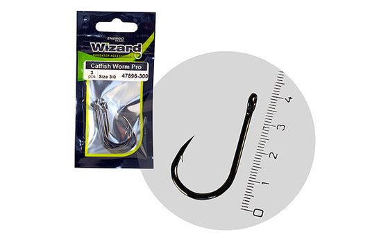 CARLIGE WIZARD CATFISH WORM PRO 5/0 3BUC