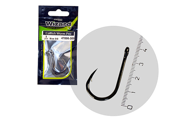 CARLIGE WIZARD CATFISH WORM PRO 2/0 3BUC